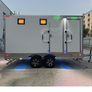 현대적인 디자인 내구성 화이트 트레일러 히치 휴대용 화장실 고급 모바일 임시 야외 시설 - Product Image 2