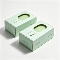 Scatole per Sapone di Lusso Personalizzate in Cartone Ecologico Biodegradabile con Finestra per Saponi Artigianali
