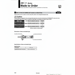 SMC Pneumatics Cilindro de abrazadera de - Product Image 1