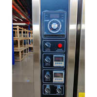 Horno de Panadería Comercial de 5 Bandejas, Horno de Convección de Aire Caliente, Horno Eléctrico a Gas para Hornear Pan, Horno con Rejilla Giratoria, Acero Inoxidable, Resistente