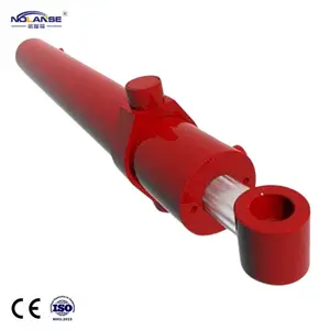 NOLANSE Aluminum Single Low Friction Coefficient Hydraulic Punching Machine Light Rod Hydraulic Cylinders with Integrated Valve
