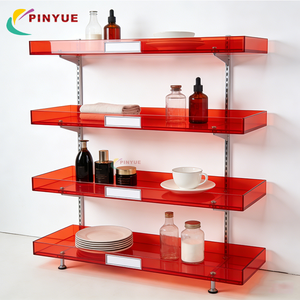 Chariot rotatif en acrylique transparent à plusieurs niveaux avec roulettes mobiles, rangement pour cuisine, salle de bain, café, chariot d'organisation gain de place - Product Image 2