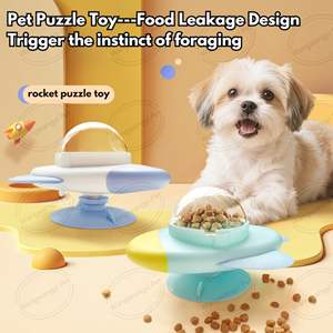 Jouet de puzzle interactif rotatif pour chat, <span class=keywords><strong>anti</strong></span>-dérapant, avec distribution de nourriture, pour l'enrichissement des animaux de compagnie - Product Image 2