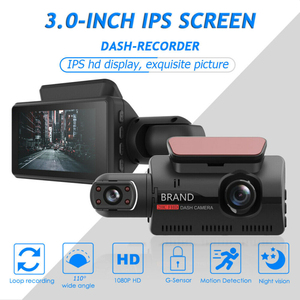 2022 Xe DVR Dash Cam ống kính kép 4K + 1080P 3 kênh máy ảnh 2K + 1080P + 1080P Camera Dash Cam xe hộp đen - Product Image 3