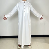 Dernier Uomo Pyjama Homme Décontracté Blanc Kurta Aniti Statique Tissu Arabe Khaleeji Jalabiya Pyjama Arabe Design Thobe pour Mariage Maroc
