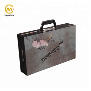Factory Customized Luxury Unique Packaging Sample Display Storage <strong>Cardboard</strong> <strong>Suitcase</strong> Gift Box with Handle - Product Image 2