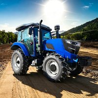 Tractor Agrícola Dinámico de 100HP 4x4 con Cabina con Aire Acondicionado, Sistema Hidráulico Robusto, Alta Capacidad de Elevación y Tareas de Campo Modernas