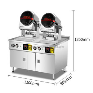 상업용 대형 지능형 스테인리스 스틸 조리기 가스 전자기 이중 난방 소음 감소 간편한 청소 - Product Image 3