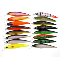 Leurre flottant dur de 110 mm, type Minnow, en plastique, pour la pêche en lac, en ruisseau et en eau douce