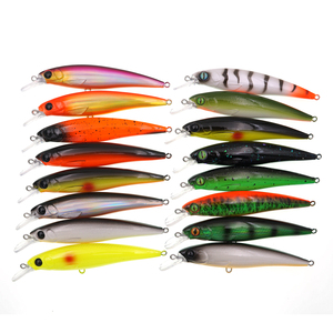 Leurre flottant dur de 110 mm, type Minnow, en plastique, <span class=keywords><strong>pour</strong></span> <span class=keywords><strong>la</strong></span> pêche en lac, en ruisseau et en eau douce - Product Image 6