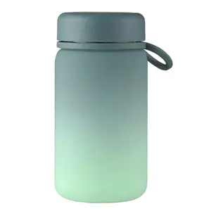 600ml/450ml copo de água portátil compacto esportes fitness ginásio copo plástico verão estudantes gradiente cor mini caneca de café