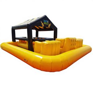 Piscina inflable con barra, asientos y luces para fiestas en el patio trasero, casa de bar acuática. - Product Image 1