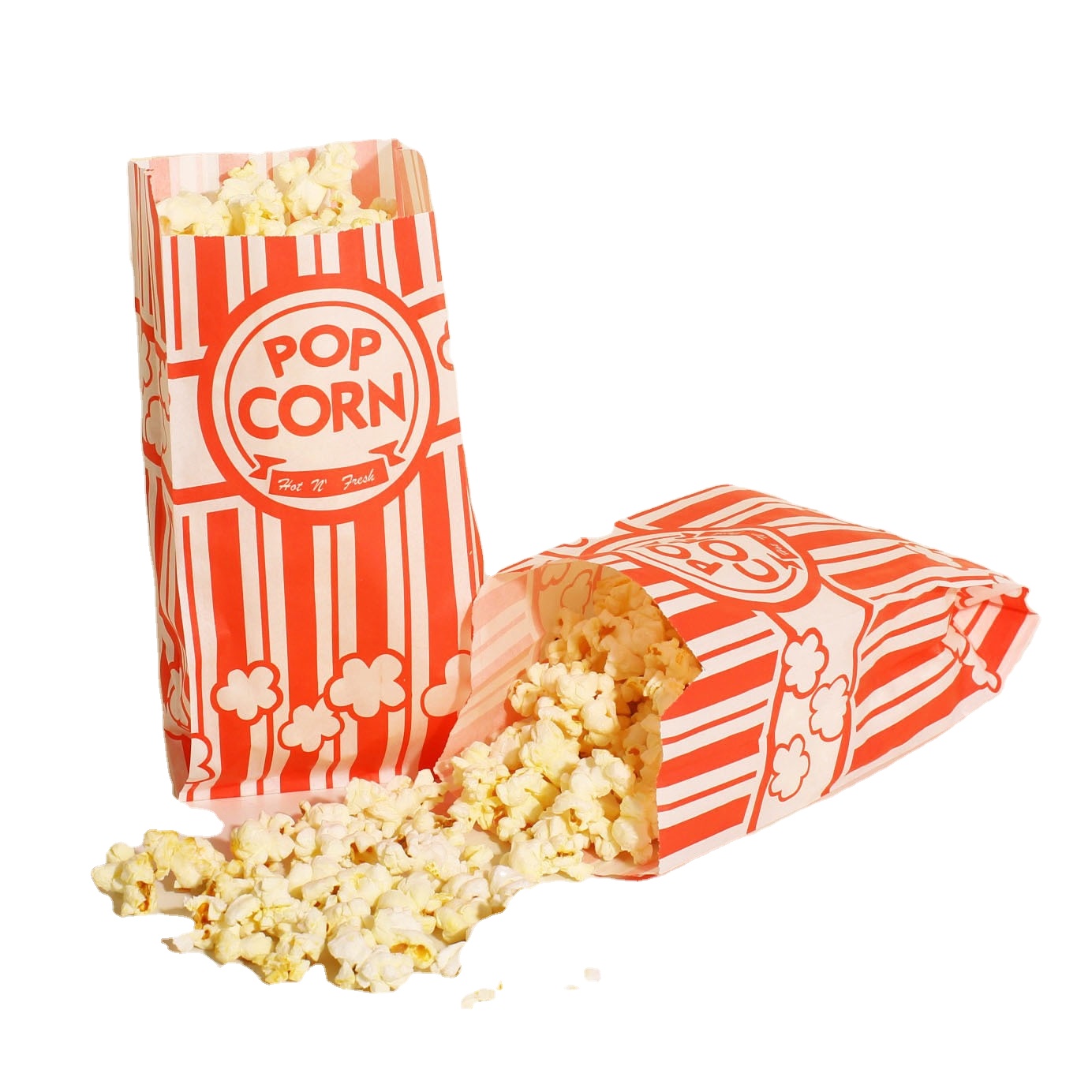 Factory Wholesale Recyclable Movie Night Halloween Food Chips Popcorn Microwave Red Paper Popcorn Bags Paper Bag