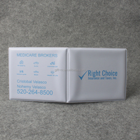 Organisateur de documents de voiture en PVC souple personnalisé, étanche, porte-cartes d'identité professionnel, porte-cartes de crédit avec assurance d'immatriculation automobile