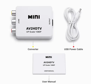 Adaptador RCA a HDMI 1080P para Consolas de Videojuegos Retro, Convertidor AV Compuesto a HDMI con Upscaling, Compatible con PS2, N64, SNES - Product Image 5