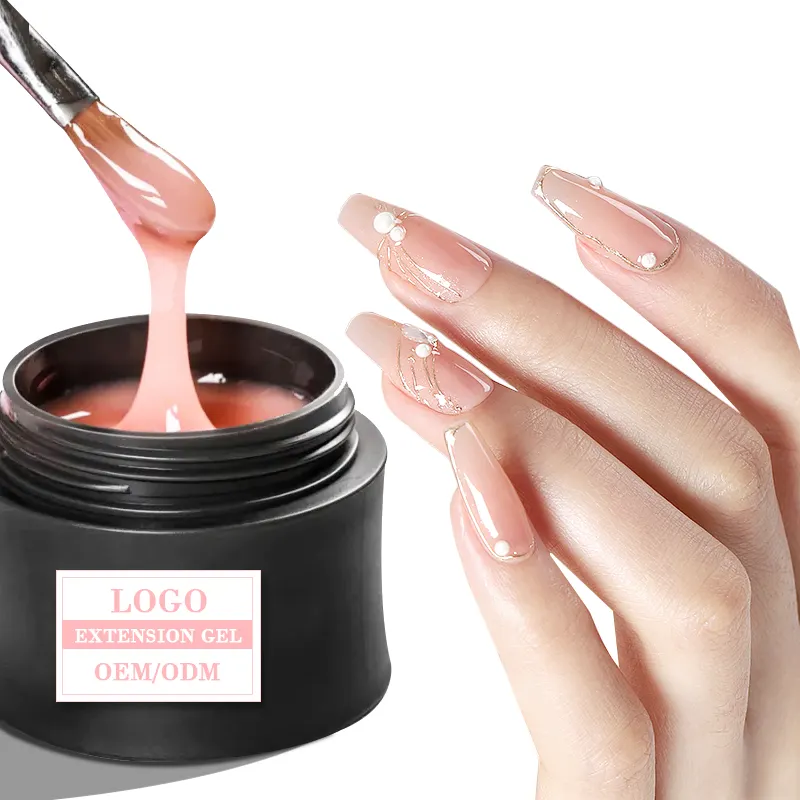 2023 Gdcoco Nail Art de larga duración propia marca Buildering Nail Color Extension UV Gel Polish