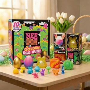 Boîte mystère de Pâques transfrontalière PPMT Paper Golden Egg Frozen <span class=keywords><strong>Scavenger</strong></span> Hunt, jouet pour enfants avec portes mystérieuses, échelle 1/6, à partir de 8 ans - Product Image 1