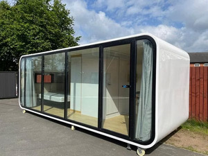 Maison préfabriquée modulaire en conteneur, style cabane Apple, avec intérieur moderne et spacieux, confortable, à ouverture coulissante, pour tourisme, station balnéaire, glamping - Product Image 2