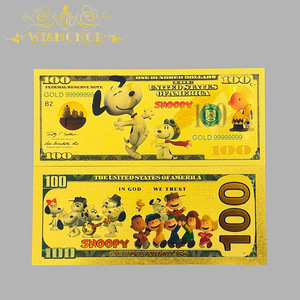 Новые 6 моделей американских аниме-банкнот с золотой фольгой для корпоративных подарков - Product Image 6