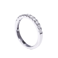 MSR-451 Usine En Gros 2mm 10k Or Moissanite Diamant Alliance Ensemble 3mm Forme Ronde Éternité Bijoux Anneaux