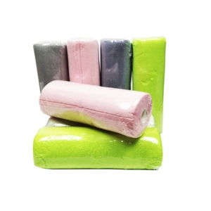 Rotolo di panni in microfibra 25x25cm, salviette in microfibra a strappo, panni lavabili e riutilizzabili, asciugamani in carta. - Product Image 6