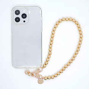 Sangle de téléphone personnalisée <span class=keywords><strong>perle</strong></span> perlée or cuivre bracelet de téléphone 30CM 38CM 123CM Correa De Movil De Bolas chaîne de charme de téléphone - Product Image 6