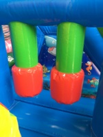Animaux gonflables Combo avec toboggans Château de saut gonflable pour enfants Parc d'attractions extérieur Bouncer