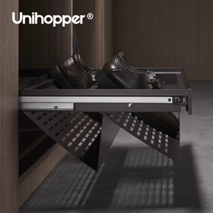 Unihopper Naka ชุดอุปกรณ์เสริมตู้เสื้อผ้าเฟอร์นิเจอร์ทันสมัยกล่องเก็บรองเท้าดึงออกใกล้นุ่มเลื่อนชั้นวางรองเท้า - Product Image 3