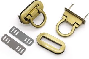 Ensembles de fermoirs à torsion pour sacs à main, attaches à clip pour sacs à bandoulière DIY, fabrication de sacs - Product Image 4