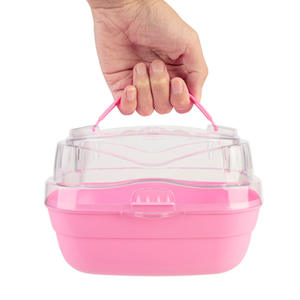 Mode Portable Pet Supplies Princesse Portable Boîte <span class=keywords><strong>Hamster</strong></span> Transport <span class=keywords><strong>Cage</strong></span> Transparent <span class=keywords><strong>Hamster</strong></span> <span class=keywords><strong>Cage</strong></span> - Product Image 5