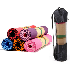 Tapete de Yoga y Pilates Antideslizante, Grueso, Texturizado y Ecológico con Correa de Transporte - Product Image 1
