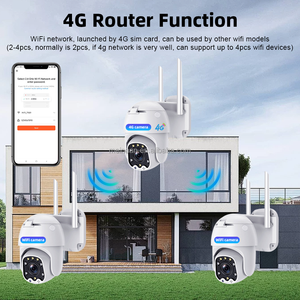 3MP户外无线4G LTE路由器网络闭路电视摄像机360 IP PTZ家庭图雅智能生活4g sim卡闭路电视安全摄像机 - Product Image 2