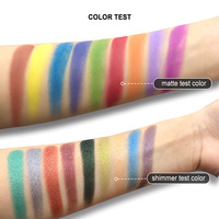 En stock quantité minimale de commande bas Fard à paupières unique Maquillage label privé Palette de fards à paupières multicolore