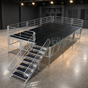 Scène de spectacle extérieure, plateforme amovible en aluminium - Product Image 1