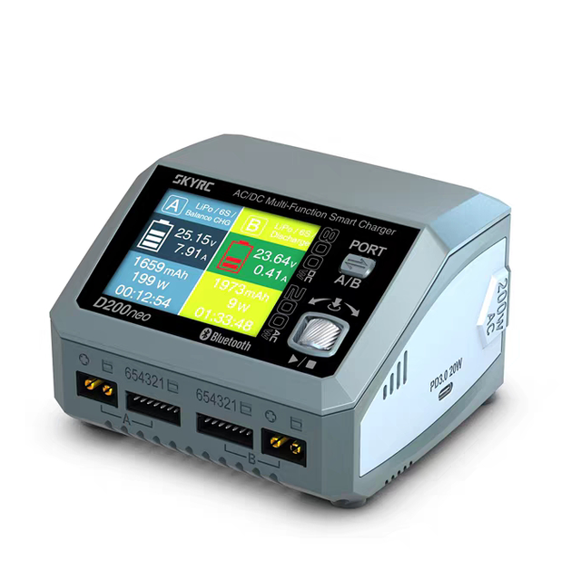 SkyRC D200neo Charger SK-100196 800w Lipo Battery Balance Charger BD350 Discharger AC/DC Multi-Function Smart Charger Rc Model