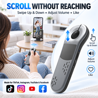 Souris Air 5.3 avec télécommande pour courtes vidéos, pointeur laser USB-C compatible iOS Android pour diffusion en direct et créateurs de contenu