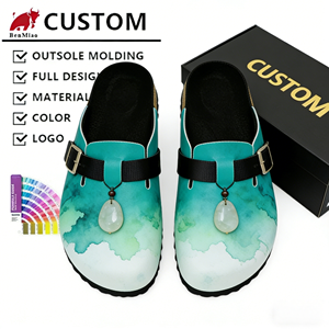 2025 yeni trend özel LOGO BK slaytlar terlik moda hakiki deri rahat sandalet erkekler için su geçirmez özelliği ile - Product Image 1