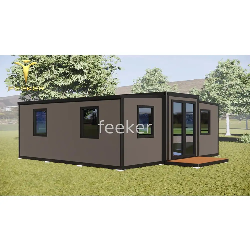 Factory Supply Container Prefab Japanese Tea House Tiny Home Light Steel Building 40ft/20ft Cottage, Hut, Hotel And Residence