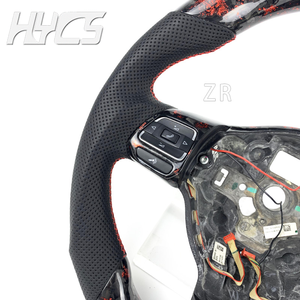 Volante de Fibra de Carbono Forjado con LED para Volkswagen <span class=keywords><strong>Golf</strong></span> 6 Mk6 GTD <span class=keywords><strong>GTI</strong></span> R Scirocco <span class=keywords><strong>Polo</strong></span> 2008-2014 - Product Image 5