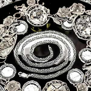 BOCAI S925 collar de plata esterlina de moda gruesa 4mm-7mm cadena de eslabones joyería geométrica fiesta Unisex - Product Image 3