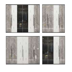 <span class=keywords><strong>Armario</strong></span> <span class=keywords><strong>Empotrado</strong></span> Moderno Personalizado con Puertas de Vidrio Templado, Iluminación LED y Estantes Ajustables <span class=keywords><strong>para</strong></span> Dormitorio de Lujo - Product Image 2