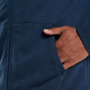 Wholesale Customized Screen Printed Cotton French Terry Drawstring Autumn Hoodies Oversized <b>Thick</b> Men Vintage Zip up Hoodie - Product Image 5