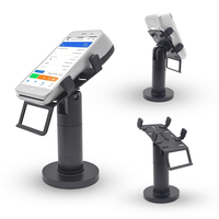 Support de terminal de point de vente portable en gros, rotation à 360 degrés, support réglable avec câbles dissimulés, noir