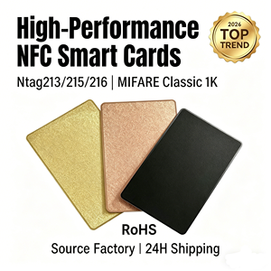 Tarjeta Inteligente NFC Personalizada al por Mayor para Negocios, Acero Inoxidable con Acabado Arenado a Color, Superficie Esmerilada, Grabado Láser e Impresión Metálica - Product Image 1