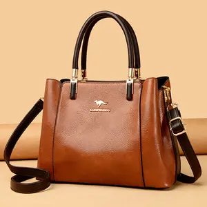 Hot Selling Women Soft Leather Handbags Luxury Designer Shoulder Bag Large Capacity Shopping Brand Messenger Tote