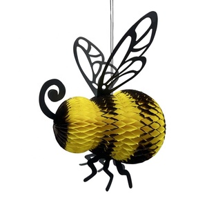 Décoration suspendue en nid d'abeille EASTTERN <span class=keywords><strong>Happy</strong></span> <span class=keywords><strong>Bee</strong></span> Day Décoration de fête pour enfants Décoration de fenêtre - Product Image 3