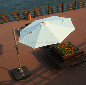 <span class=keywords><strong>Parasol</strong></span> de luxe solaire de grande taille pour l'extérieur <span class=keywords><strong>Parasol</strong></span> de patio <span class=keywords><strong>3x4m</strong></span> Hôtel Plage Cadre en aluminium <span class=keywords><strong>Parasol</strong></span> cantilever avec lumières LED - Product Image 5