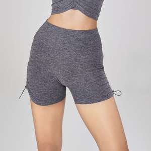 Pantalones cortos deportivos de Yoga de verano con cordón, pantalones cortos deportivos de tacto suave, pantalones cortos de entrenamiento para mujer - Product Image 4