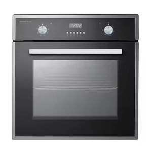 60cm 73L S/S geniş şerit yerleşik Rotisserie ve ızgara ile Turbo Fan dahili gaz ve elektrikli fırın - Product Image 1