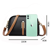 Sac à bandoulière minimaliste coréen pour femme, collection Printemps/Été 2025, avec porte-monnaie texturé, petit sac à bandoulière simple en polyester